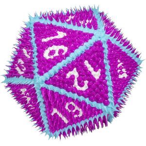 Drop Dots D20 Dice: Rose Mystique